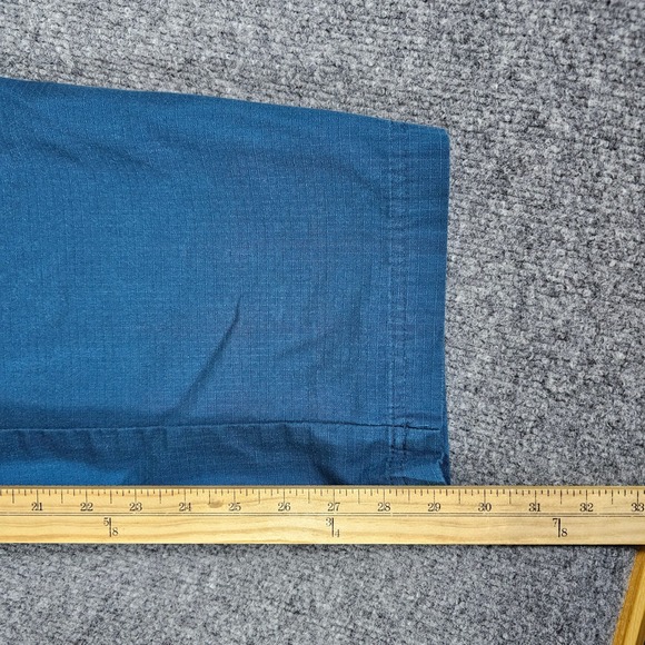 Carhartt Mens Teal Blue Scrub Set Top/Bottom Size L Pants Cargo Pockets Workwear - Picture 13 of 14